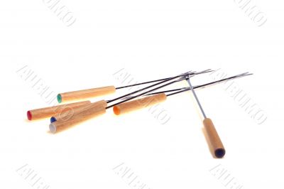 iron fondue`s forks iron fondue`s forks