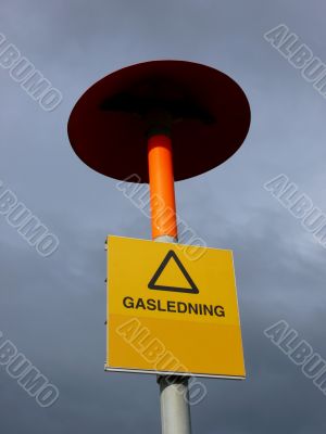 Liquid Gas Warning Sign