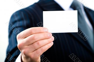 Empty business card