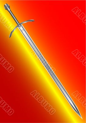 Steel ancient sword