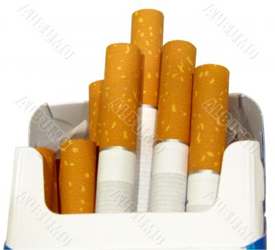 Cigarettes in box