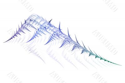 Abstract skeletal leaf shape