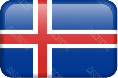 Icelandic Flag Button