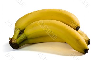 Three yellow bananas Three yellow bananas
