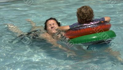 Playing in Pool