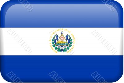 El Salvador Flag Button