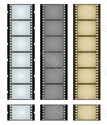 Three camera filmstrips