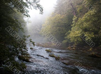 Rural River in early fall