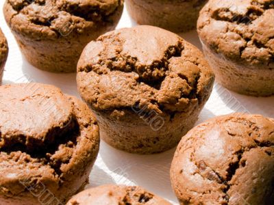 Homemade chocolate muffins