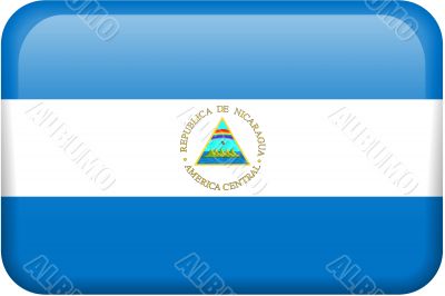 Nicaragua Flag Button