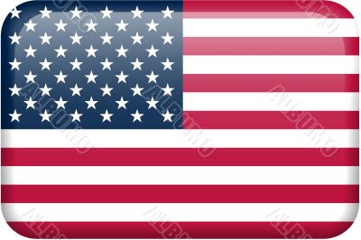 United States of America Flag Button