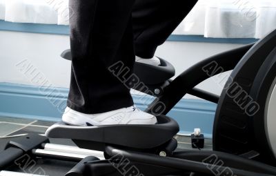 In the exercise machine In the exercise machine