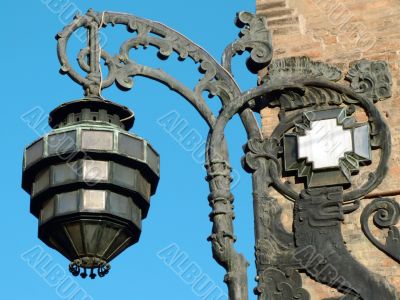 Ancient streetlamp from Bologna