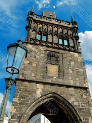 Old town bridge tower