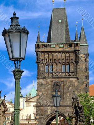 Old town bridge tower