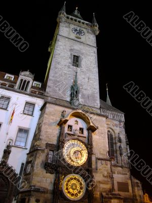 Town hall clock tower, Prague