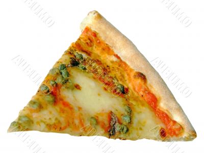 Slice of Italian pizza romana