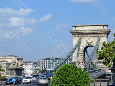 Sz&eacute;chenyi Chain Bridge in Budapest