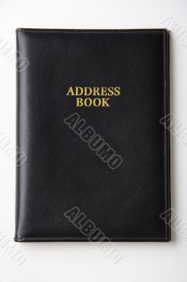 Black leather address book / directory