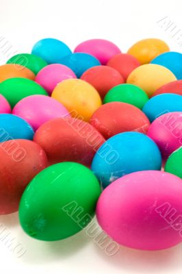 coloured easter eggs