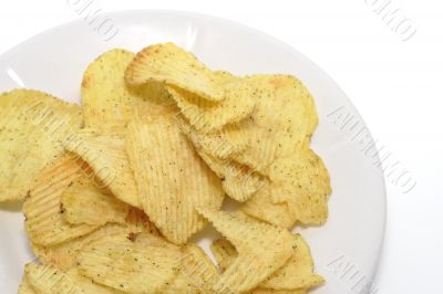 Chips on a plate