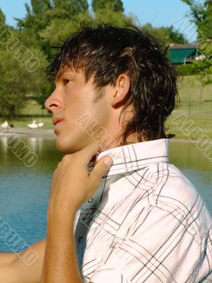 Young man at the park