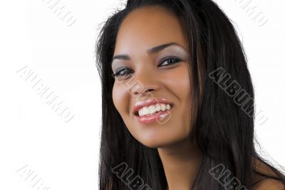 ethnic woman with a smile ethnic woman with a smile
