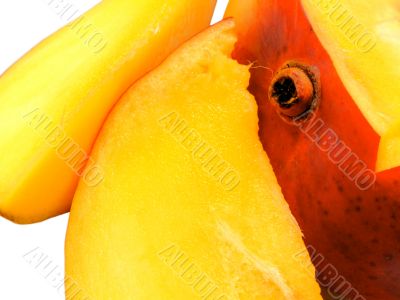 Sliced mango