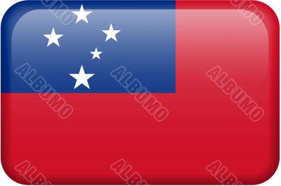 Samoa Flag Button