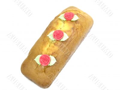 Plum Cake With Roses