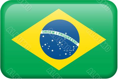 Brazil Flag Button