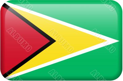 Guyana Flag Button