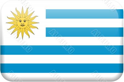 Uruguay Flag Button