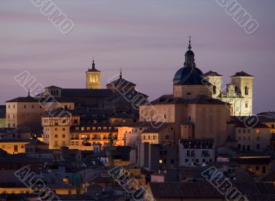 Churches of Toledo at Dusk
