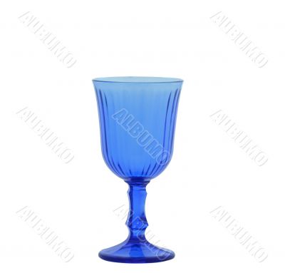 Blue wineglass