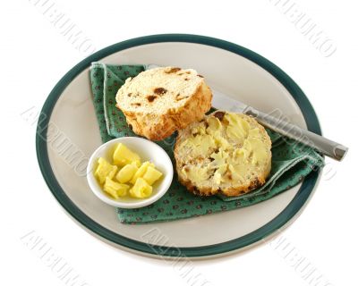 Buttered Raisin Scones Buttered Raisin Scones
