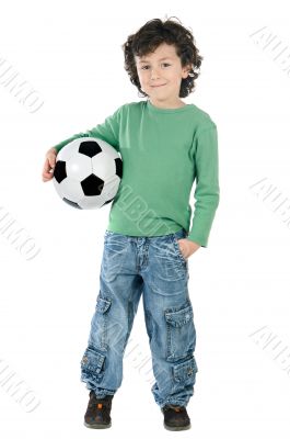 Child with soccer ball Child with soccer ball
