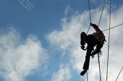a man-climber a man-climber
