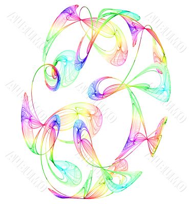 coloured smokey swirls