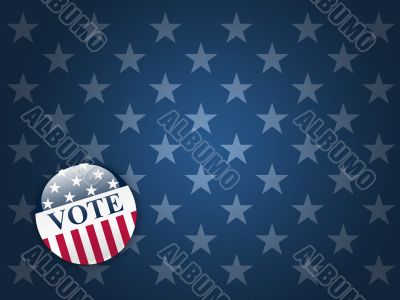 Vote Button on Stars Background