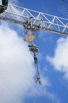 Hook of the building crane