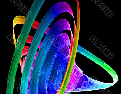 Bright colourful spiral abstract Bright colourful spiral abstract