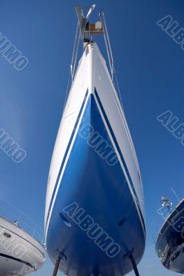 boat in dry dock