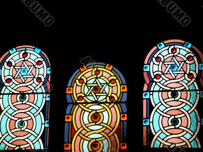 Stained Glass Windows in Temple