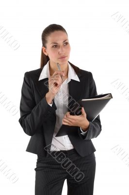 girl with file girl with file