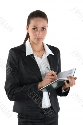 girl with notebook girl with notebook