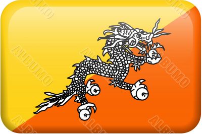 Bhutan Flag Button