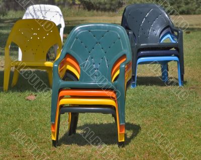 Armchairs are prepared for tourists