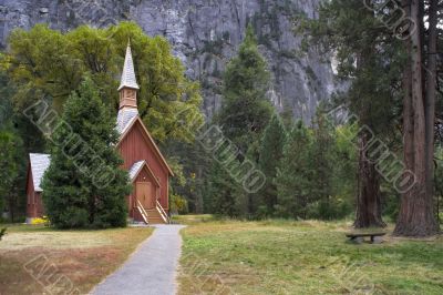 Church in park Church in park