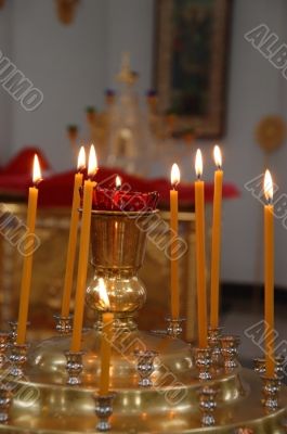 burninging candles